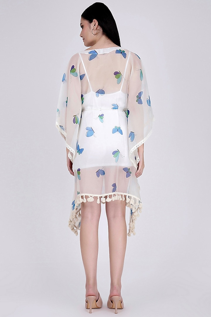 Aqua Printed Kaftan by First Resort by Ramola Bachchan at Pernia's Pop Up Shop