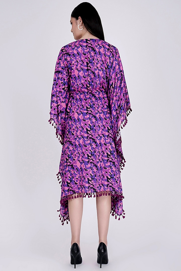 Purple Digital Printed Kaftan by First Resort by Ramola Bachchan at Pernia's Pop Up Shop
