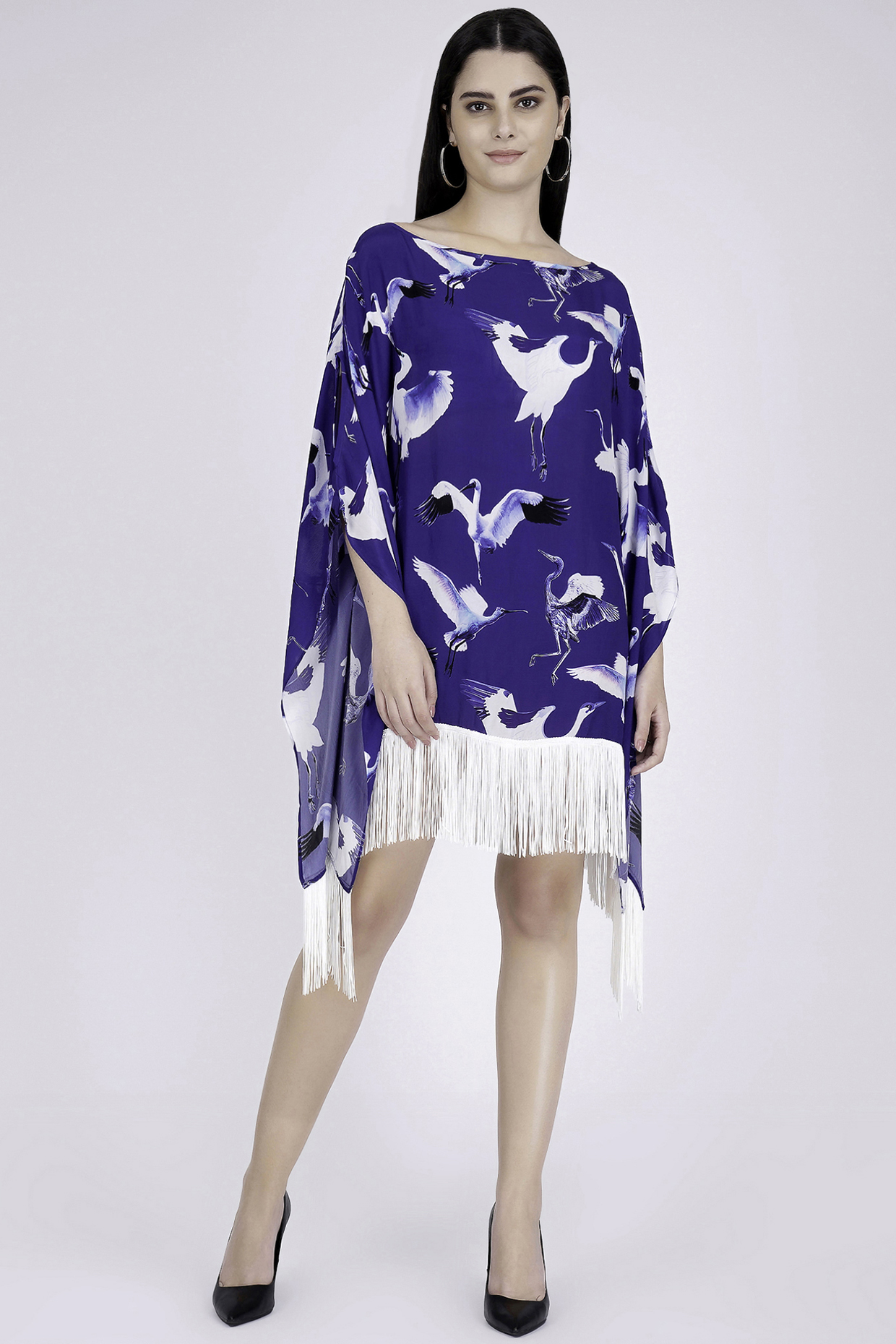 Cobalt Blue Printed Tunic by First Resort by Ramola Bachchan