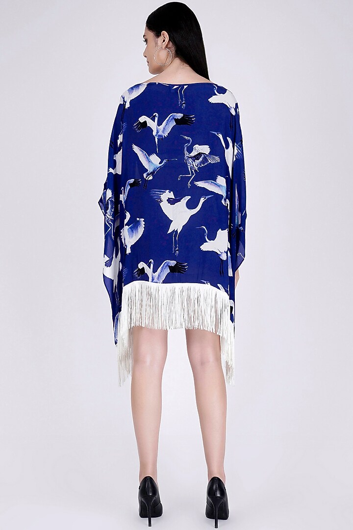 Cobalt Blue Printed Tunic by First Resort by Ramola Bachchan at Pernia's Pop Up Shop