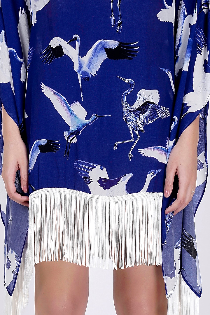 Cobalt Blue Printed Tunic by First Resort by Ramola Bachchan at Pernia's Pop Up Shop