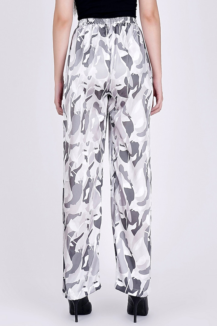 Grey Printed Pants by First Resort by Ramola Bachchan at Pernia's Pop Up Shop