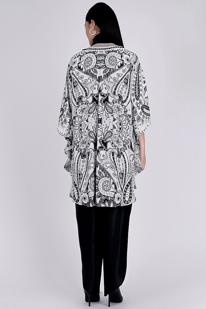 Black & White Printed Tunic Set by First Resort by Ramola Bachchan at Pernia's Pop Up Shop