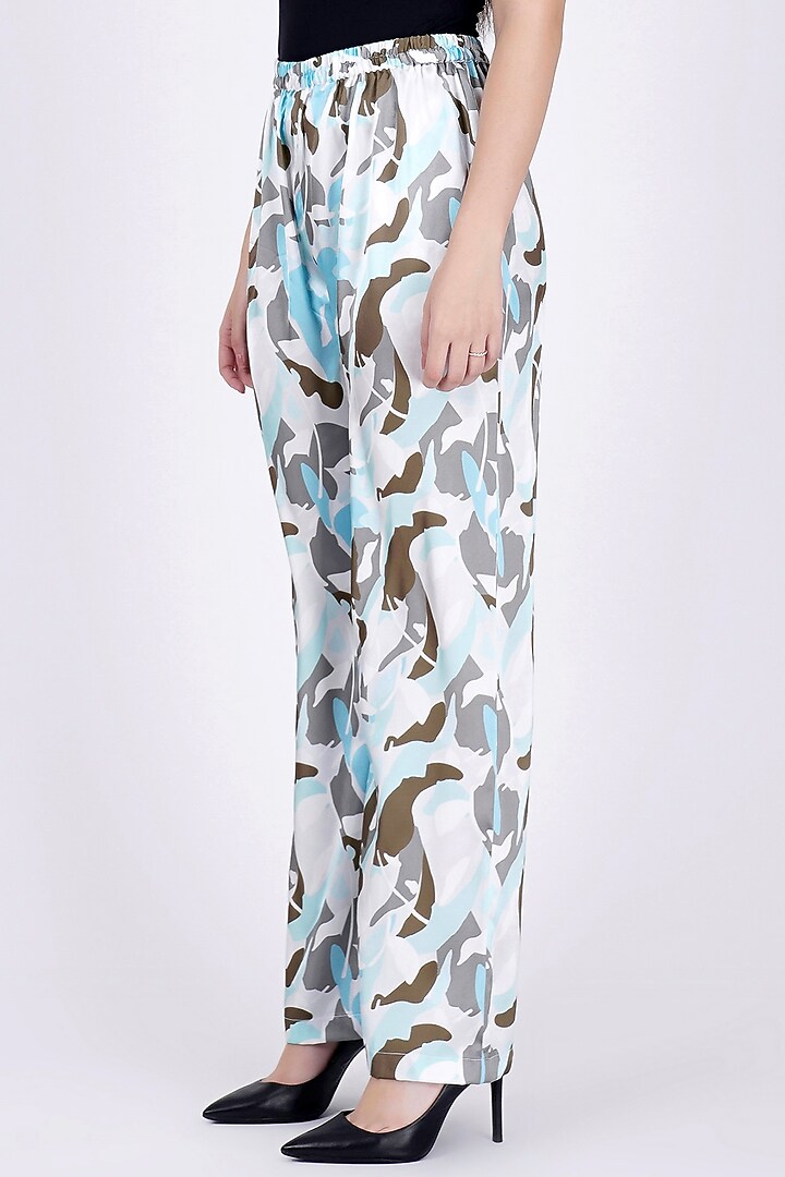 Sky Blue Printed Co-Ord Set by First Resort by Ramola Bachchan at Pernia's Pop Up Shop