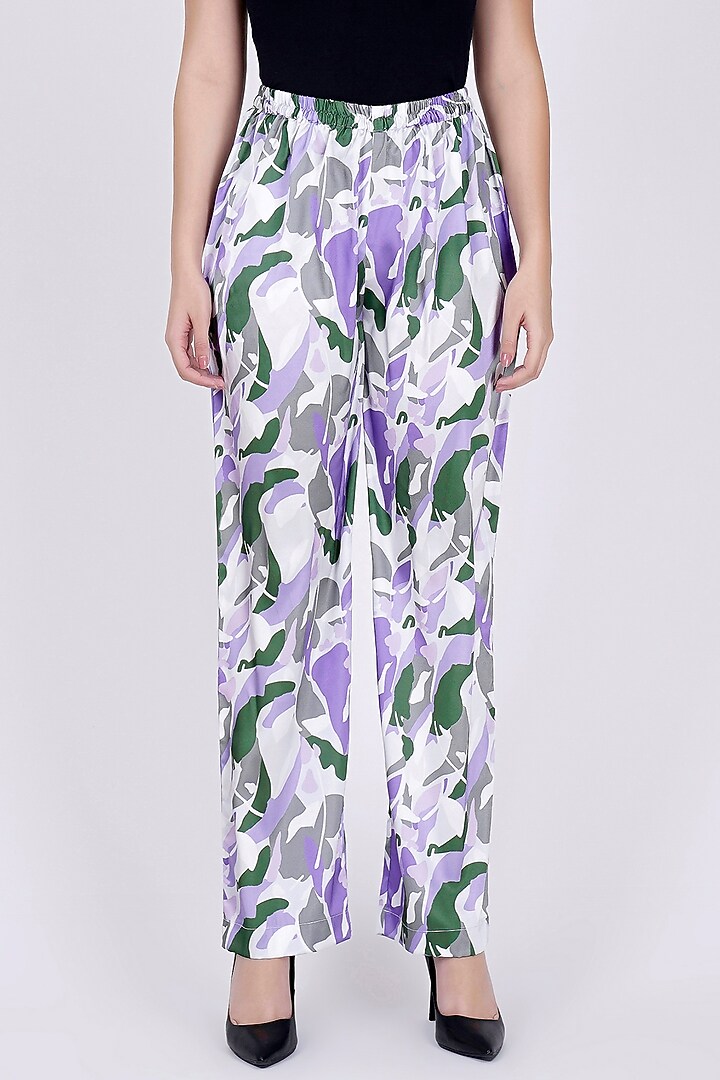 Purple Printed Co-Ord Set by First Resort by Ramola Bachchan at Pernia's Pop Up Shop