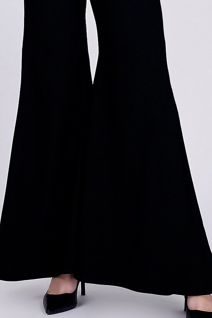 Black Crepe Pant Set by First Resort by Ramola Bachchan at Pernia's Pop Up Shop