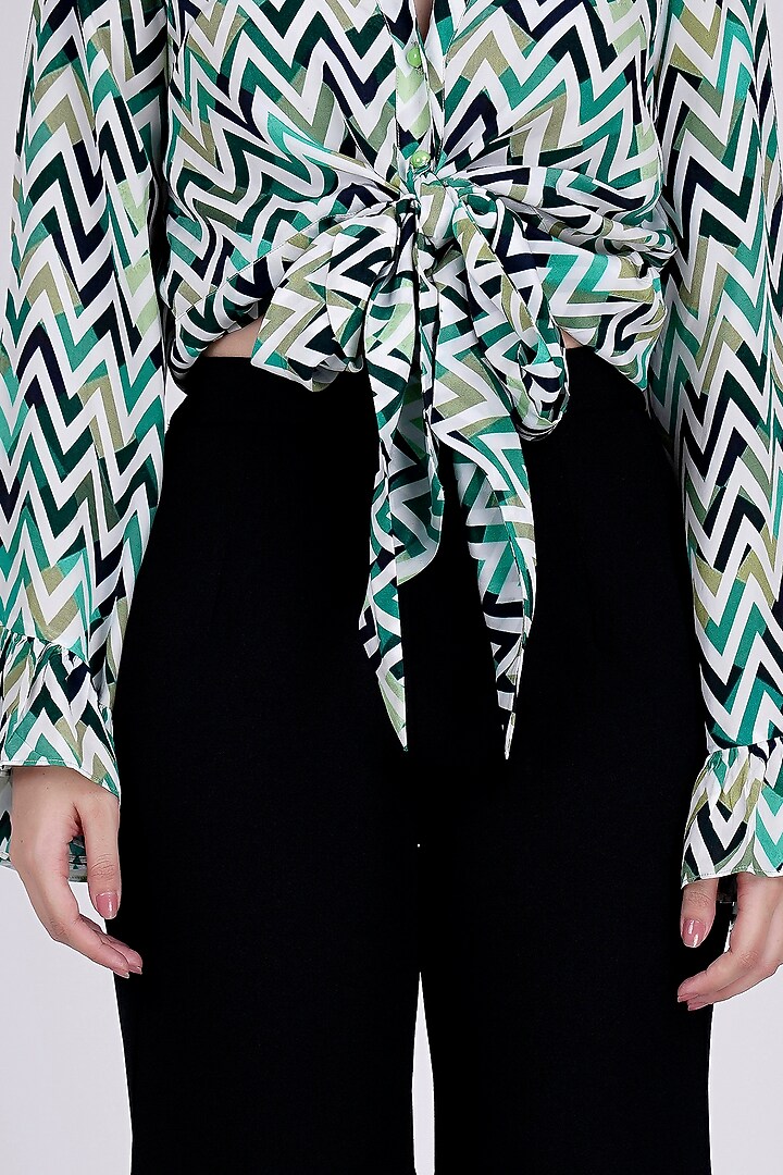 Black Crepe Pant Set by First Resort by Ramola Bachchan at Pernia's Pop Up Shop