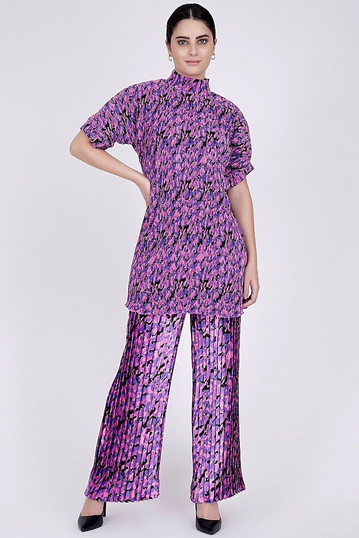 Fuchsia Printed Top by First Resort by Ramola Bachchan
