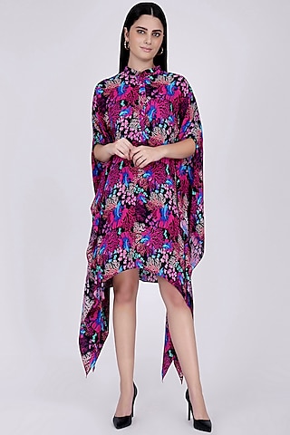 Fuchsia Printed Tunic by First Resort by Ramola Bachchan