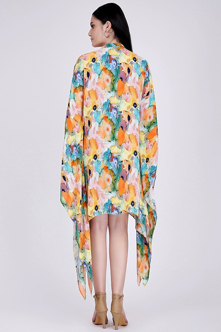 Yellow Printed Tunic by First Resort by Ramola Bachchan at Pernia's Pop Up Shop