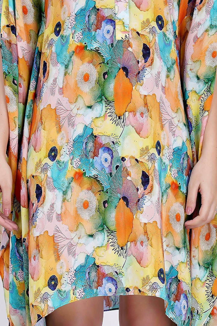 Yellow Printed Tunic by First Resort by Ramola Bachchan at Pernia's Pop Up Shop