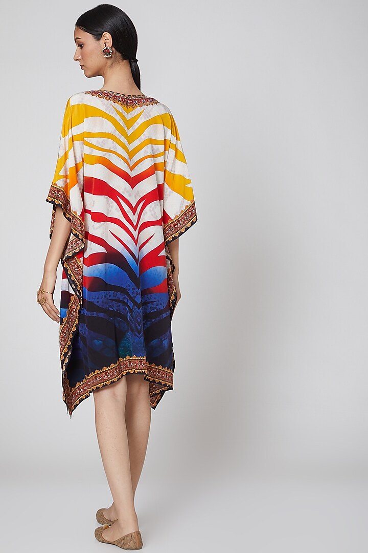 Multi Printed Kaftan by First Resort by Ramola Bachchan at Pernia's Pop Up Shop