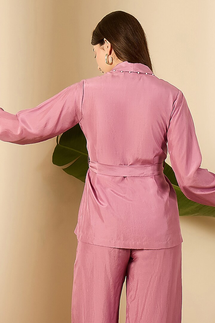 Lavender Habutai Silk Top by First Resort by Ramola Bachchan at Pernia's Pop Up Shop