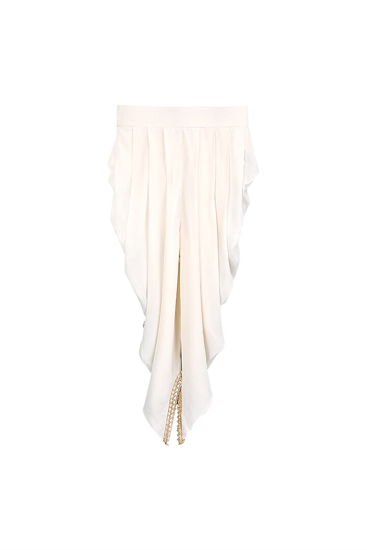 Ivory Embroidered Kurta Set For Girls by Free Sparrow at Pernia's Pop Up Shop