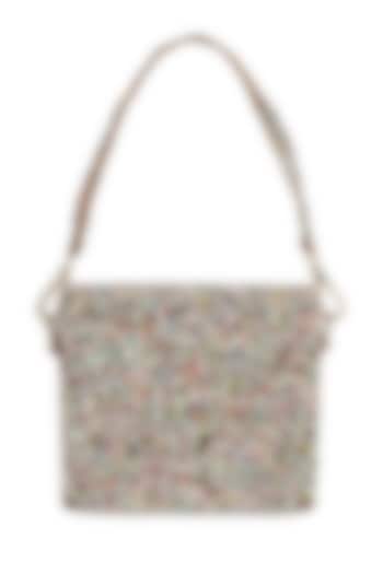 Multi-Colored Embellished Satchel Bag by Tarini Nirula