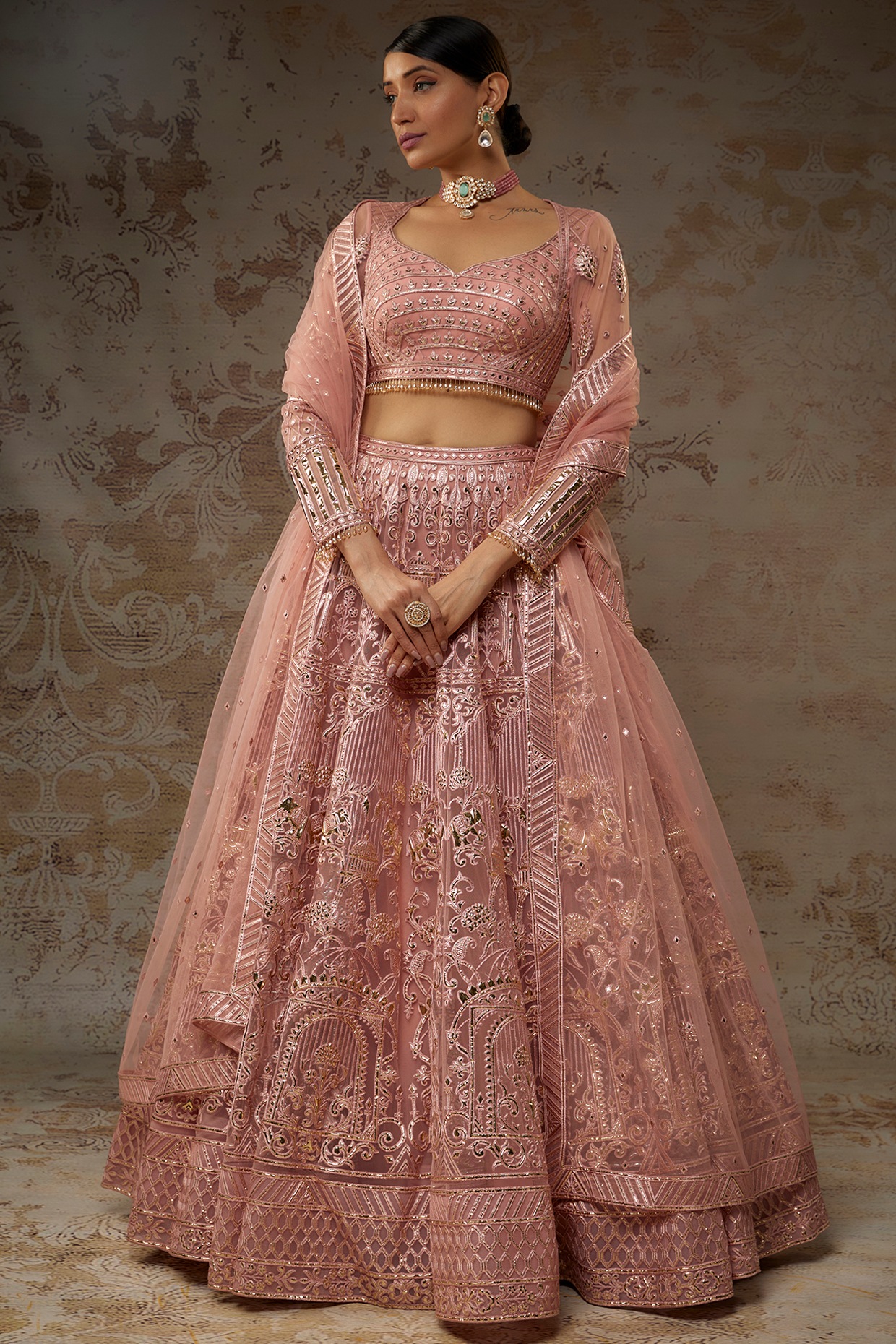 Buy the Latest Indian Bridal Lehenga Choli Online | Panna Sarees