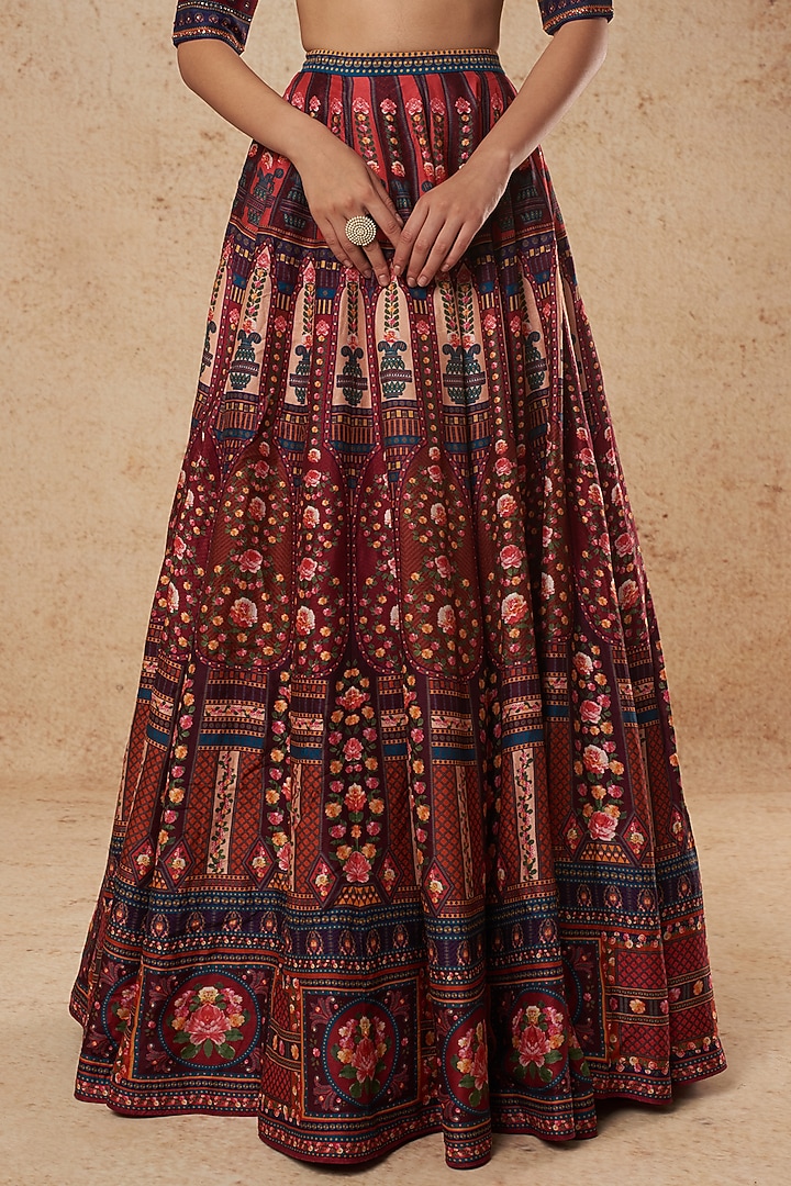 Pink Printed Sharara Set by Falguni Shane Peacock India at Pernia's Pop Up Shop