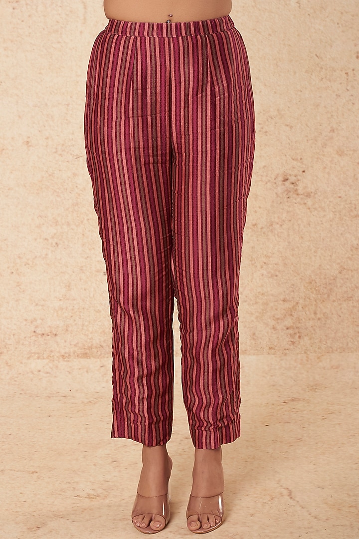 Magenta Printed Kurta Set by Falguni Shane Peacock India at Pernia's Pop Up Shop