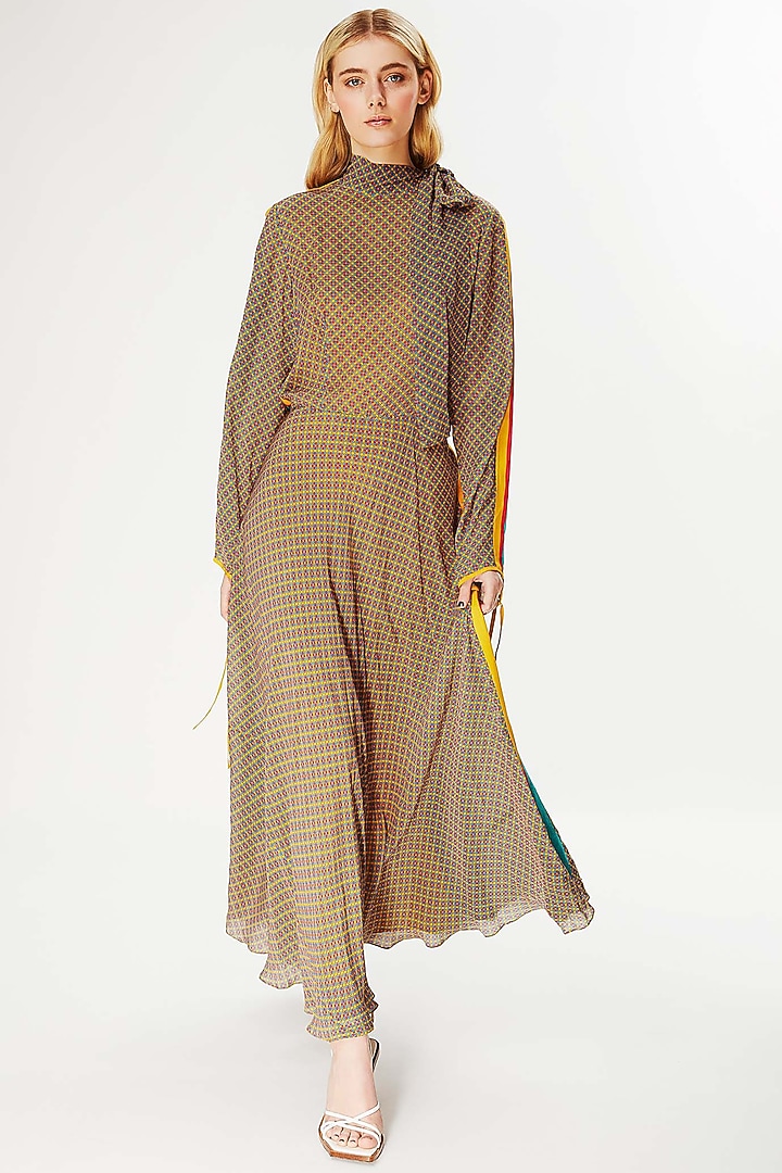 Amber Crepe Flared Vacation Dress by Falguni Shane Peacock at Pernia's Pop Up Shop