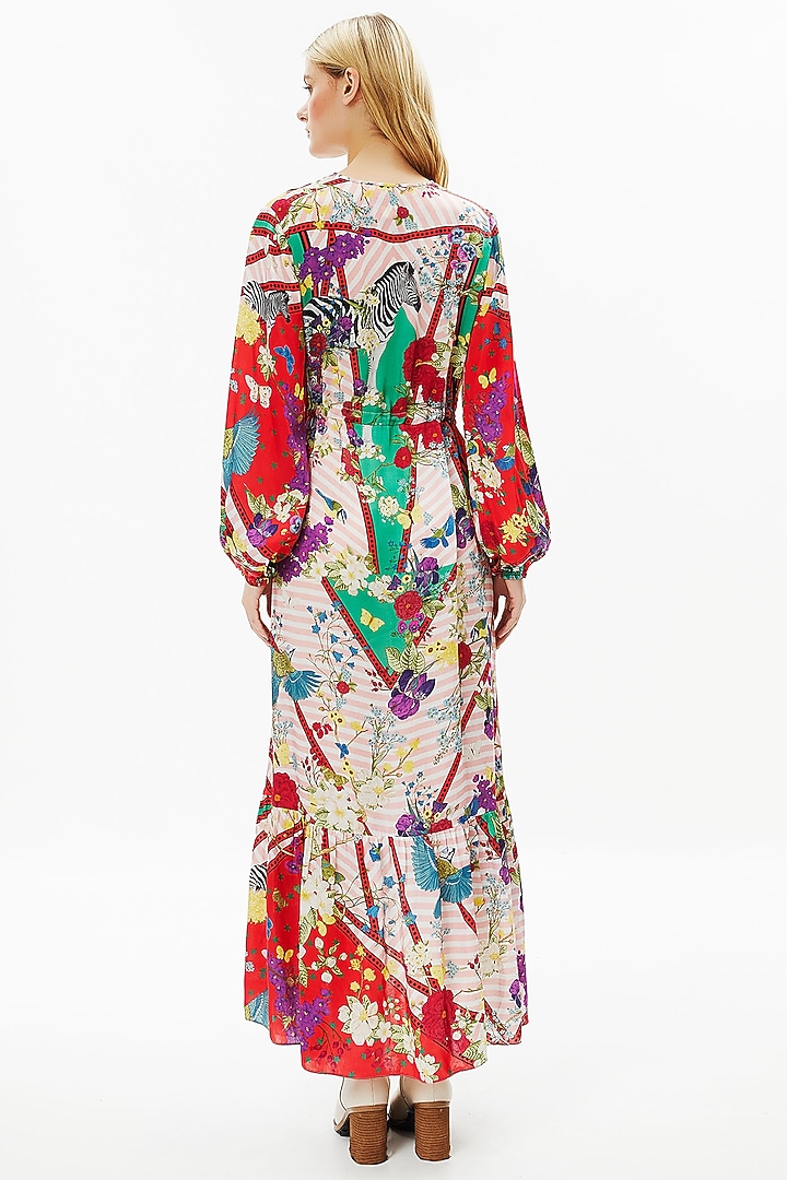 Multi-Coloured Bamberg Maxi Cocktail Dress by Falguni Shane Peacock at Pernia's Pop Up Shop