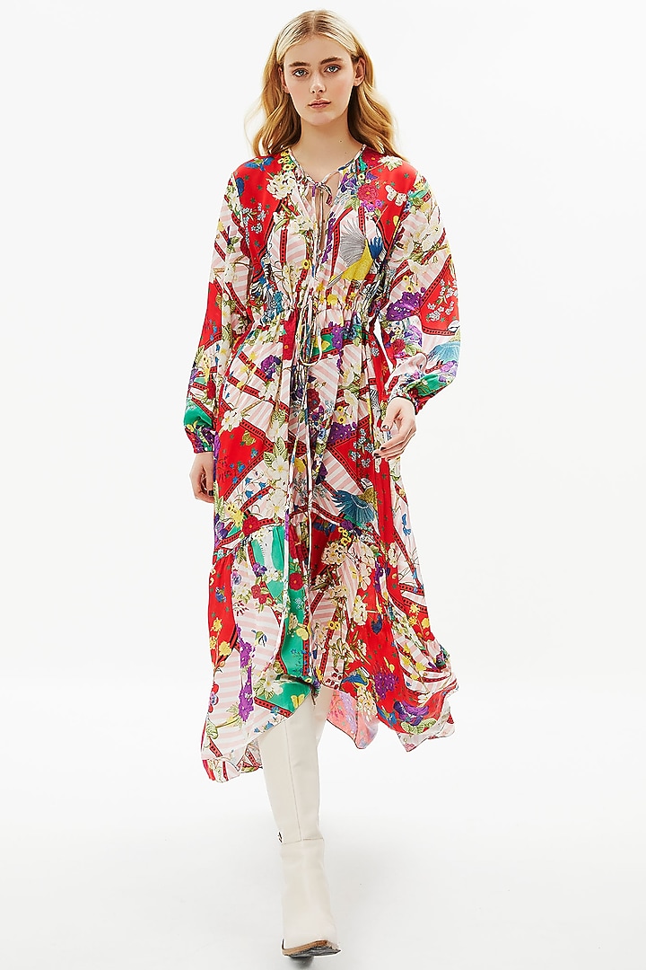 Multi-Coloured Bamberg Maxi Cocktail Dress by Falguni Shane Peacock at Pernia's Pop Up Shop