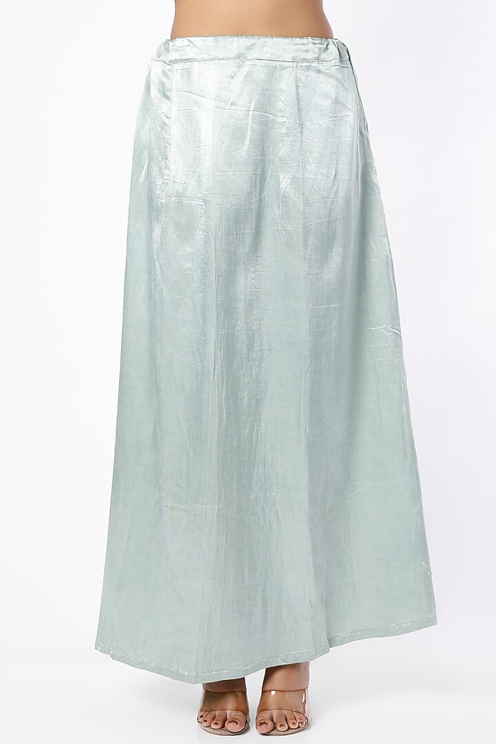 Mint Hand Embroidered Wedding Saree Set by Farha Syed at Pernia's Pop Up Shop