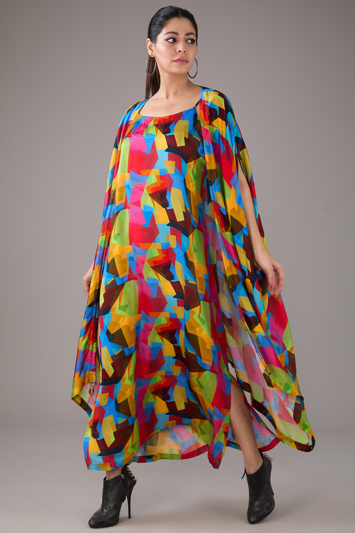 Satin X Multi Fabrics Mix Jacket main image 1