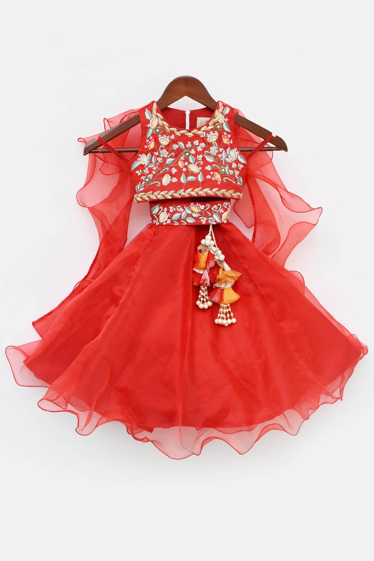 Red Lehenga for Baby Girl main image 1