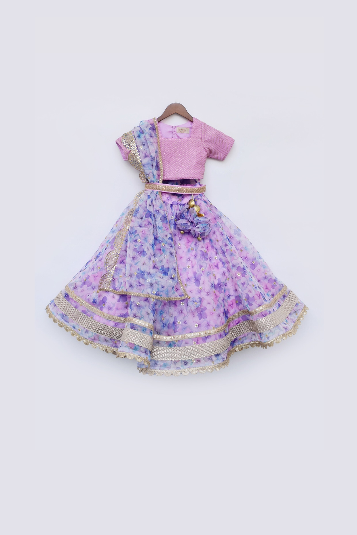Kids Floral Organza Lehenga Choli for Girl Ready to Use for Toddlers Indian  Ethnic Outfit - Etsy
