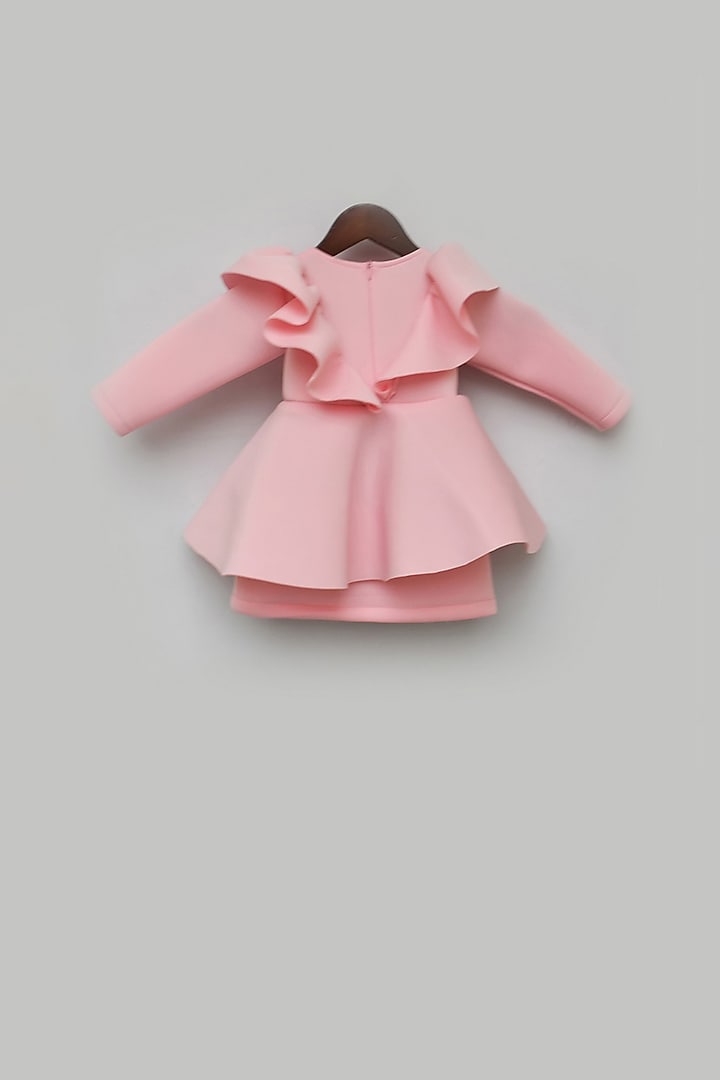Baby Pink Lycra Dress For Girls by Fayon Kids at Pernia's Pop Up Shop