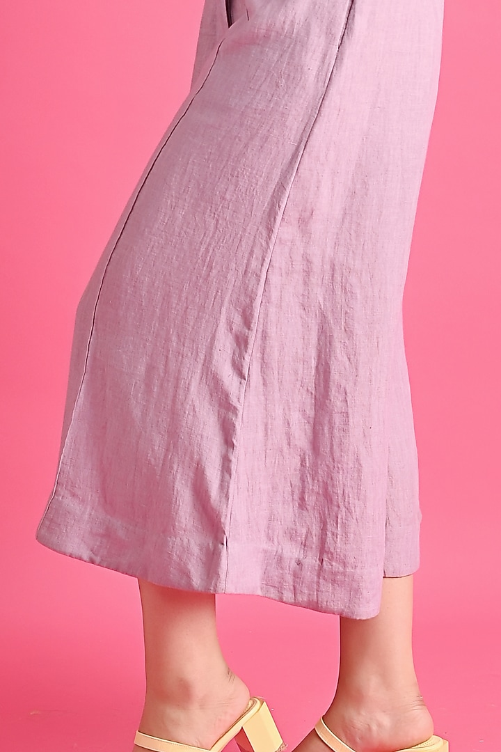 Lilac Khadi Cotton Jumpsuit by GAACH at Pernia's Pop Up Shop