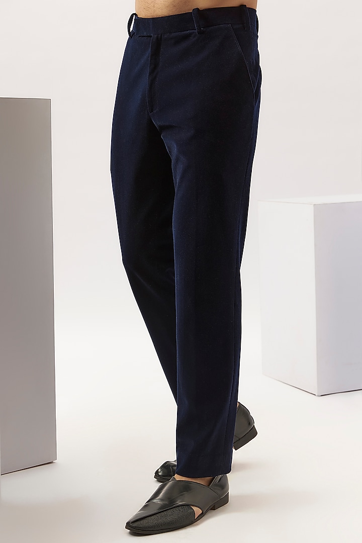 Black Velvet Groom Bandhgala Set by Gaurav Gupta Men at Pernia's Pop Up Shop