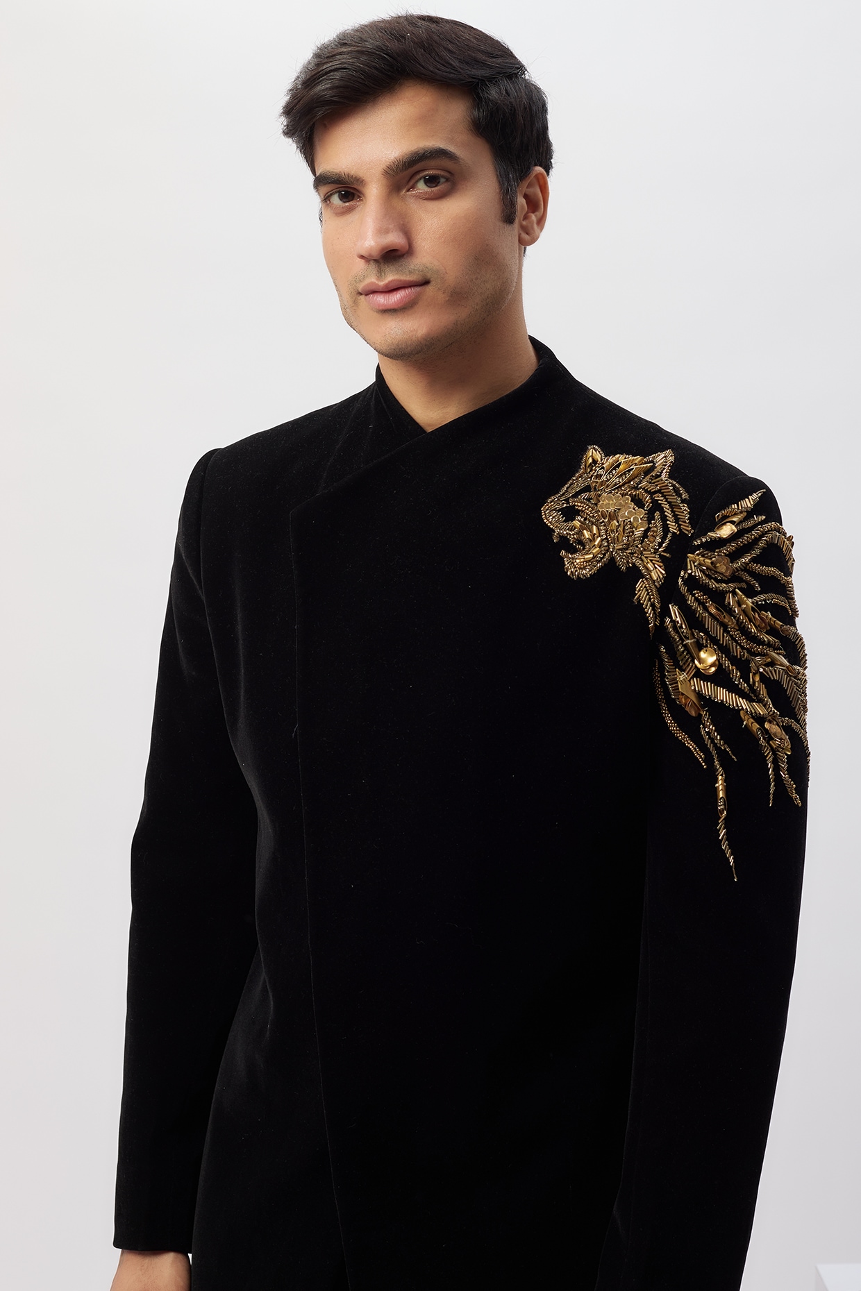 ジャケット・アウター semantic design velvet Napoleon jacket semantic design velvet Napoleon jacket - メルカリ