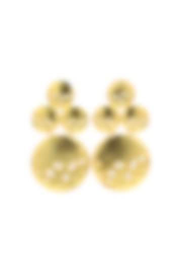Gold Finish Goddess Dangler Earrings by Gaia Tree Label