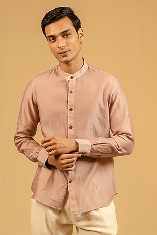 Buy Rose Gold Shirt For Cocktail for men Online from Indian Designers 2026 Buy Rose Gold Shirt For Cocktail for men Online from Indian Designers 2026