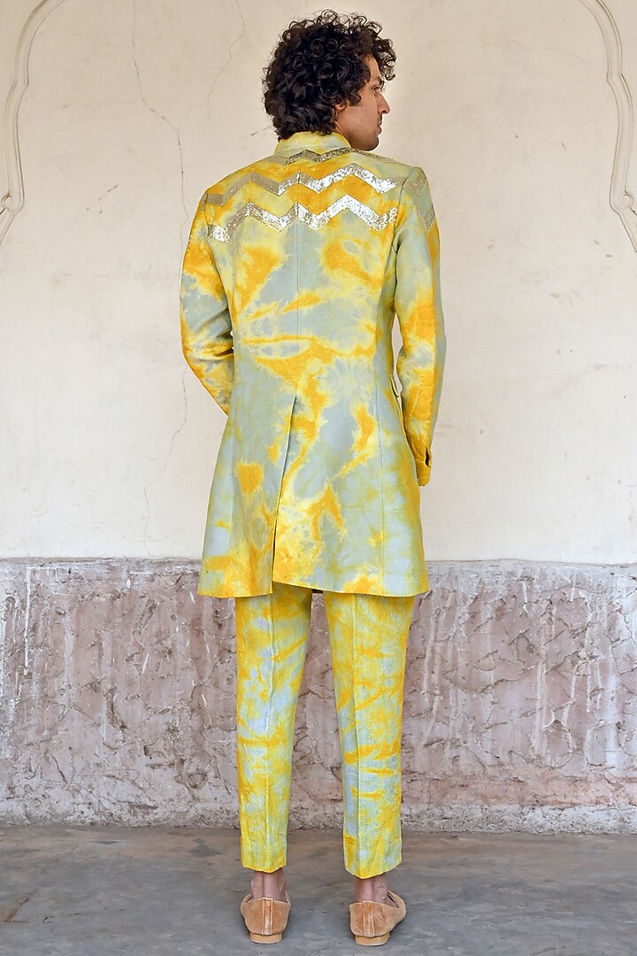 Haldi Embellished Indo-Western Set by Gaurav Katta at Pernia's Pop Up Shop