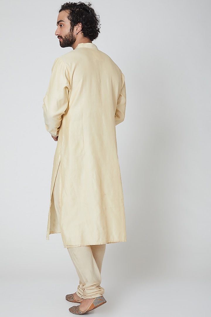 Beige Printed Kurta by Gaurav Katta at Pernia's Pop Up Shop