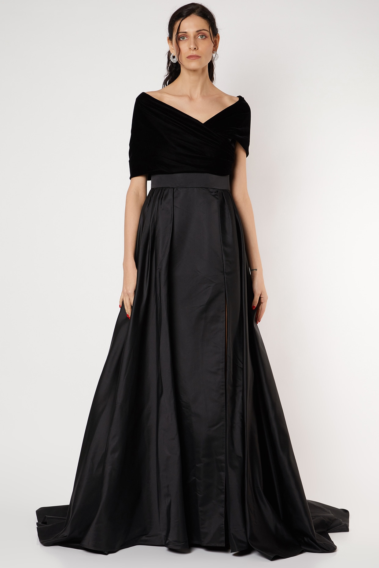 Satin Dress Female Design Sense Lantern Sleeves Waist Thin Europe And The  United States Temperament Slim Long Dress | Fruugo NO