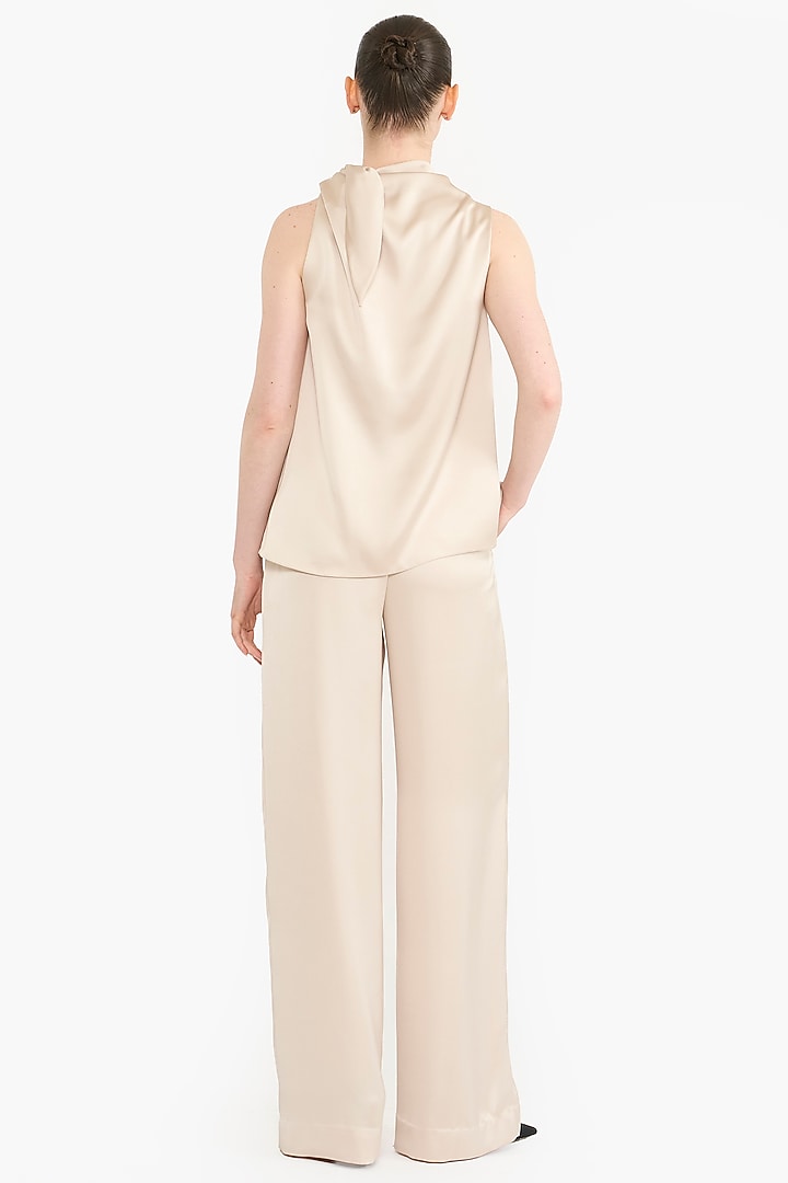 Sea Mist Satin Co-Ord Set by Gauri And Nainika at Pernia's Pop Up Shop