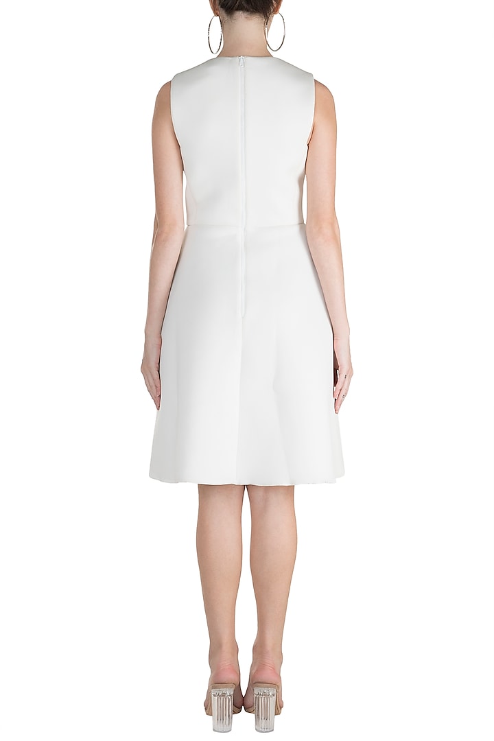 Junona Girls Designer Luxury White Swan Party Dress