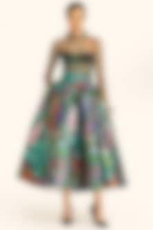 Buy Net Midi Dress for Women Online from India's Luxury Designers 2026