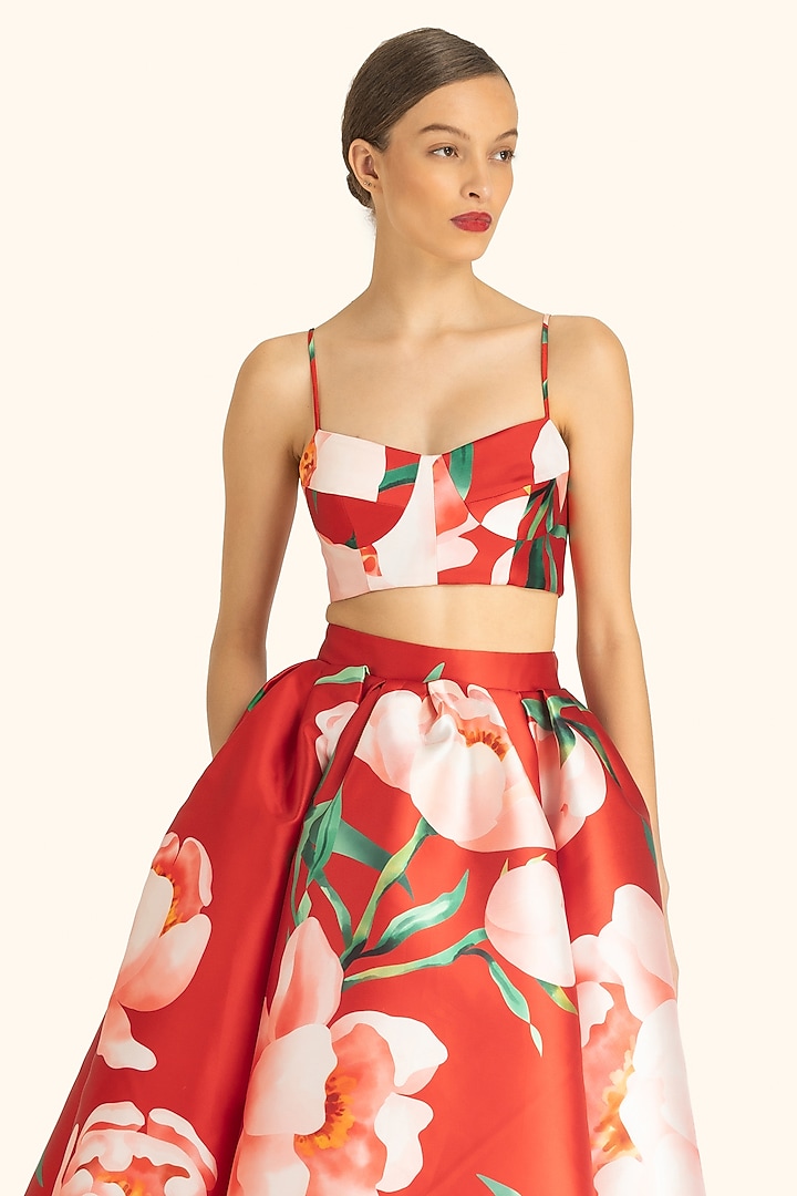 Multi-Colored Mikado Skirt by Gauri and Nainika at Pernia's Pop Up Shop