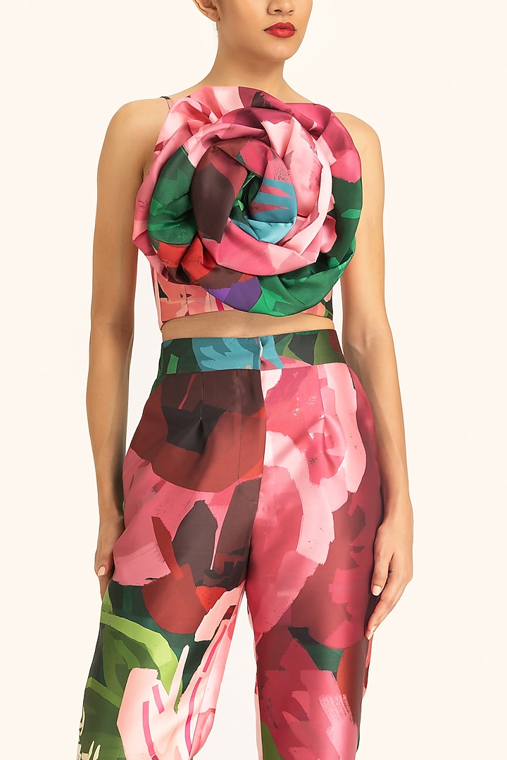 Multi-Colored Mikado Pants by Gauri and Nainika at Pernia's Pop Up Shop