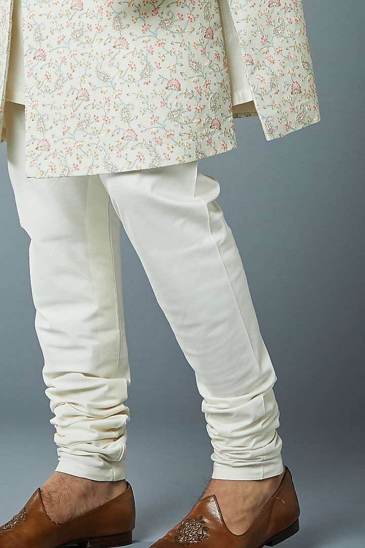Pastel Mint Embroidered Wedding Sherwani Set by Gargee Designers at Pernia's Pop Up Shop
