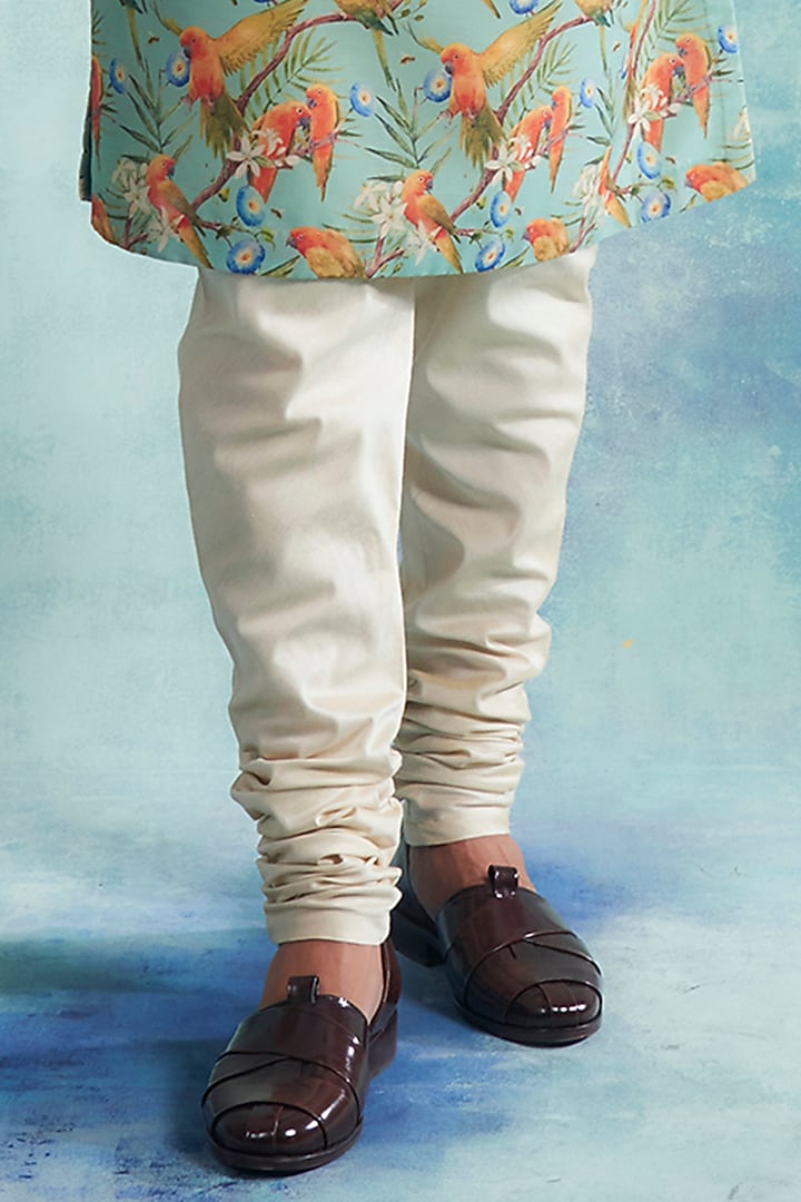 Aqua Blue Digital Printed Kurta Set by Gargee Designers at Pernia's Pop Up Shop