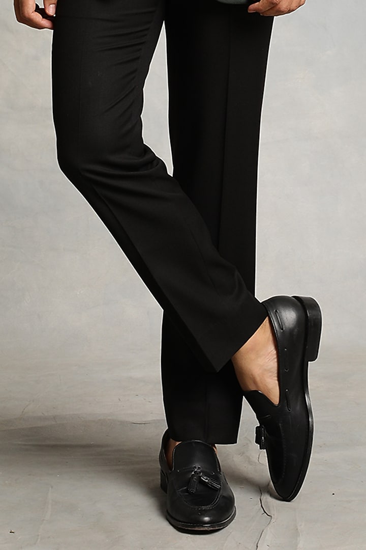 Dark Green Velvet Tuxedo Set by Gargee Designers at Pernia's Pop Up Shop