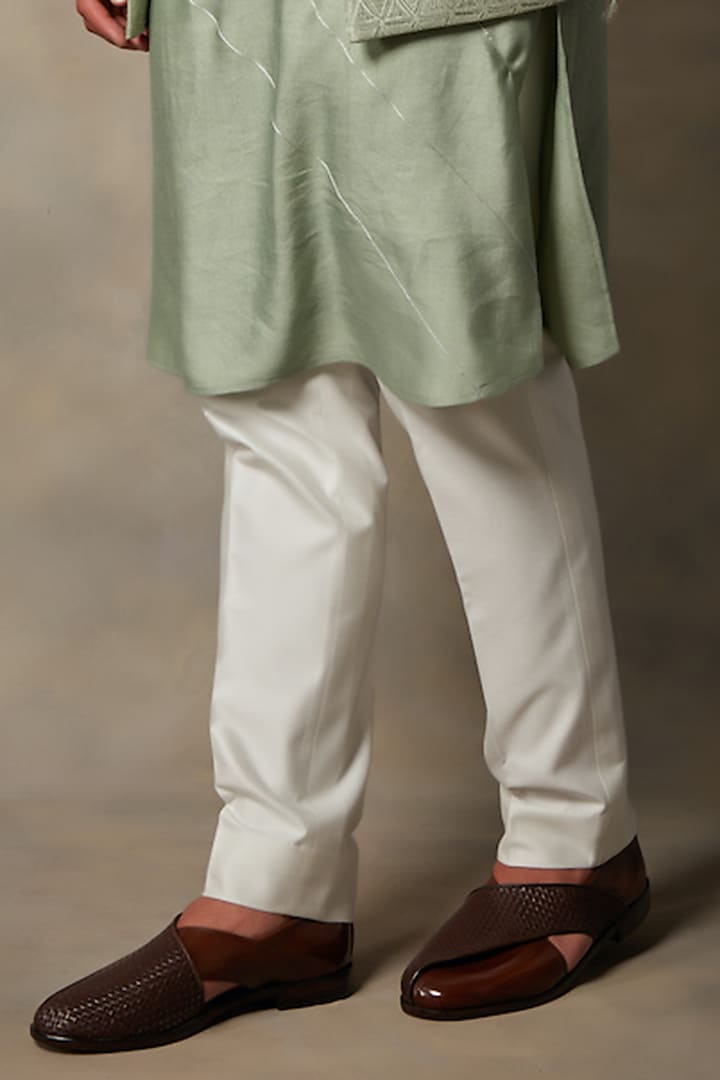 Green Dyed Wedding Indowestern Set by Gargee Designers at Pernia's Pop Up Shop
