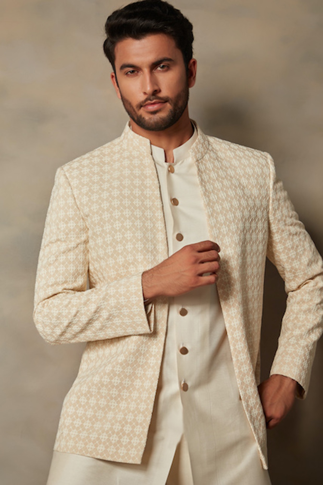 Bandhgala jacket with kurta best sale