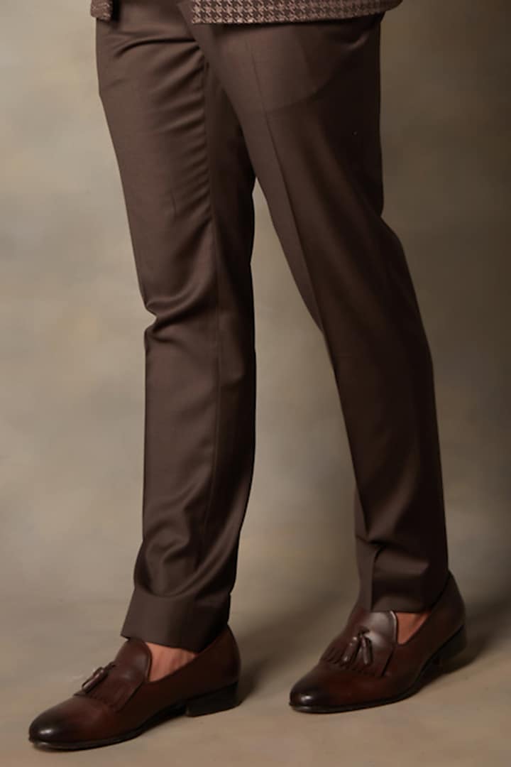 Brown Polyester Jacket Set by Gargee Designers at Pernia's Pop Up Shop
