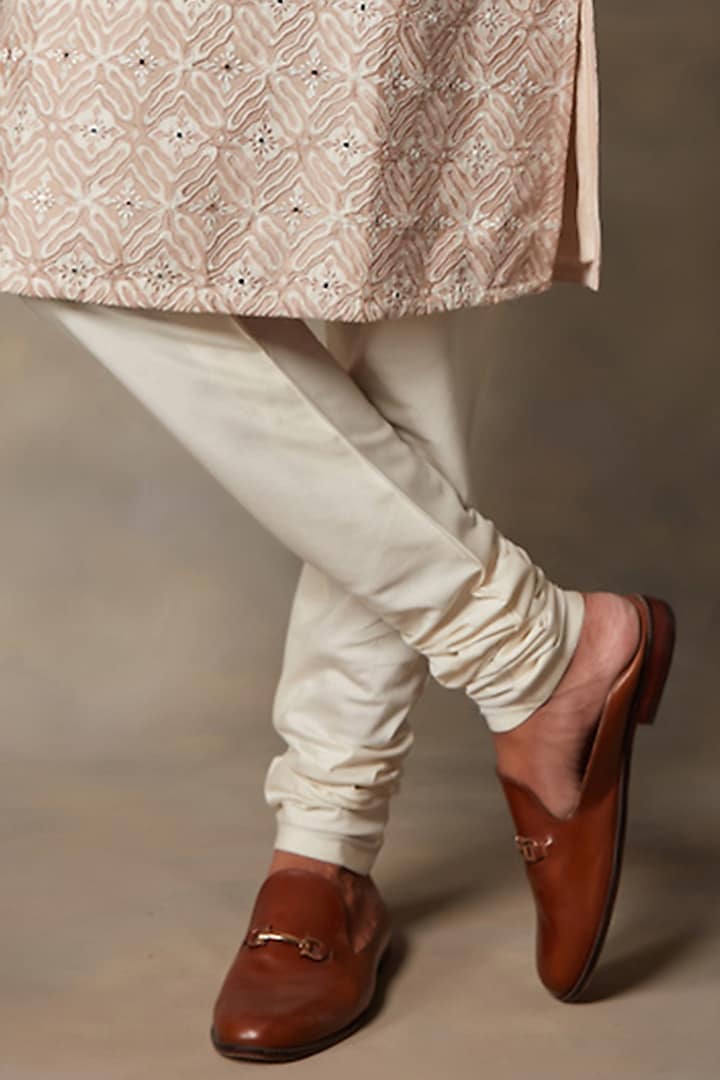 Beige Embellished Kurta Set by Gargee Designers at Pernia's Pop Up Shop